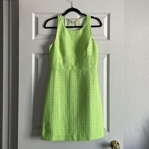 Lime Green Textured J. Crew Dress